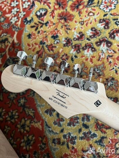 Fender squier bullet trem BLK с чехлом