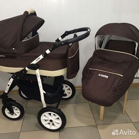 Коляска Verdi Laser 3в1 коричневая