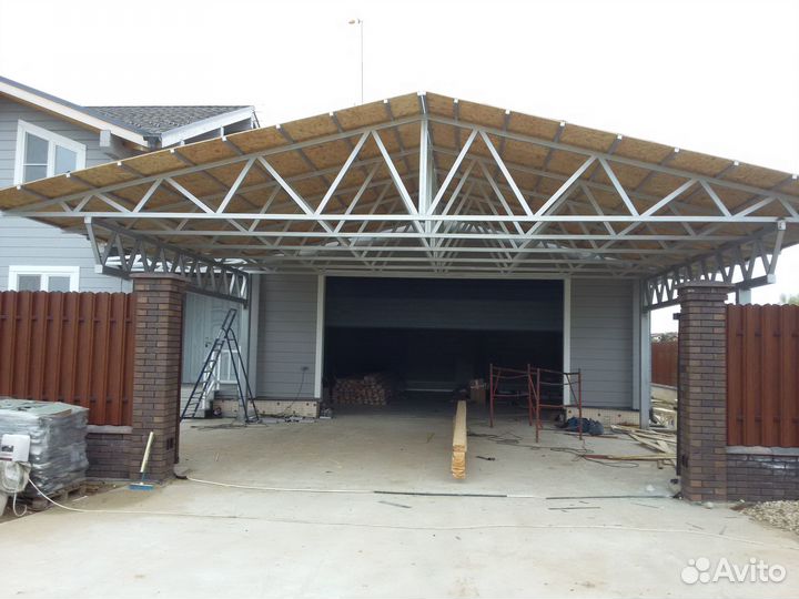 Навесы под машину,качественно