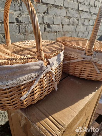Корзина плетеная для пикника