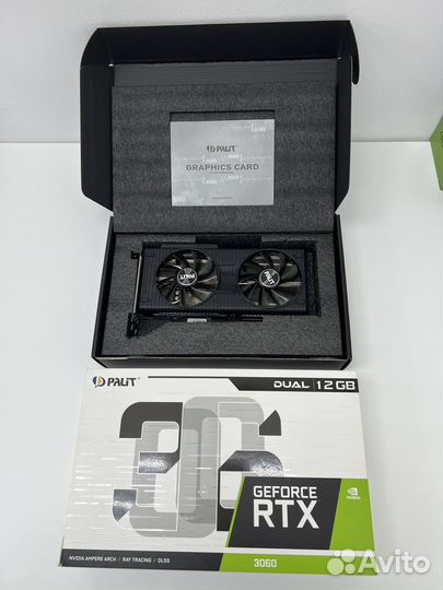 Видеокарта Palit dual RTX 3060 12Gb