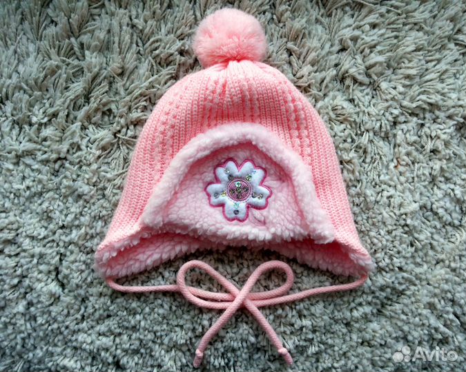 Шапки теплые/демисезон на 6 месяцев - 3 года