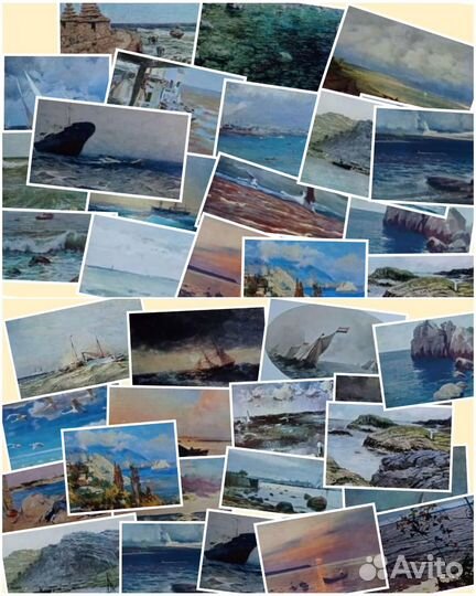 Миниатюрный маяк 9 сантиметров плюс 33 открытки