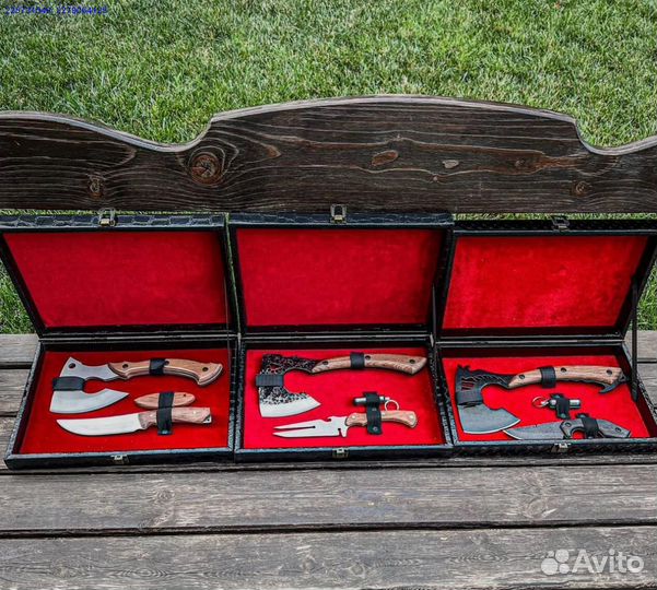 Топор нож подарочный футляр (Арт.37939)