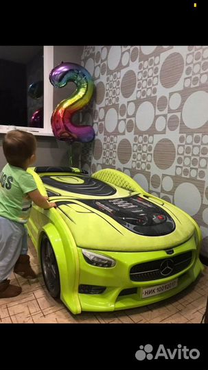 Кровать машинка со спальным местом 180/80