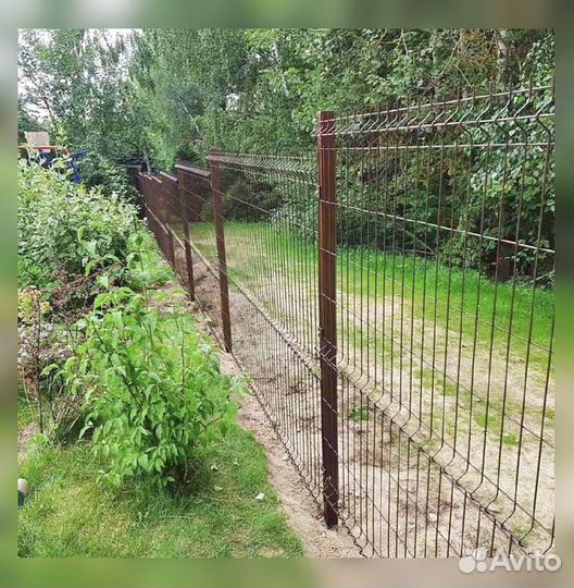 Забор из 3д сетки