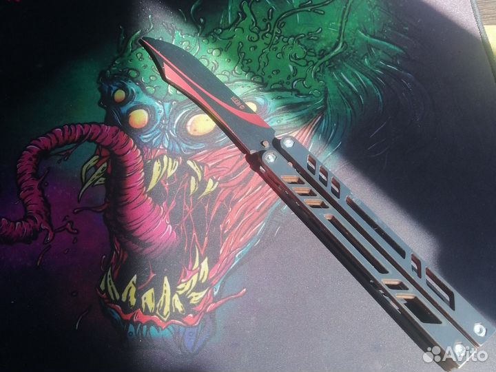 Деревянный нож бабочка