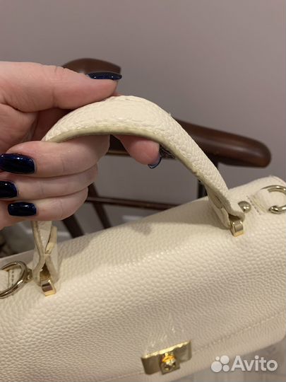 Сумка молочная натуральная кожа