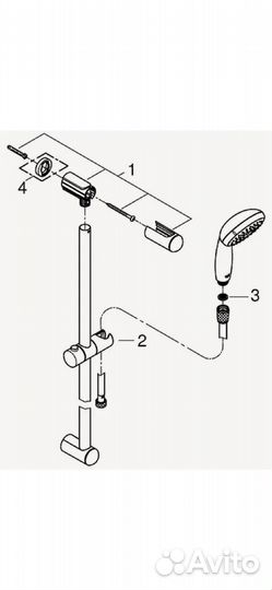 Душевой гарнитур Grohe Tempesta New 27794001