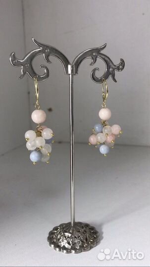 Серьги из берилла