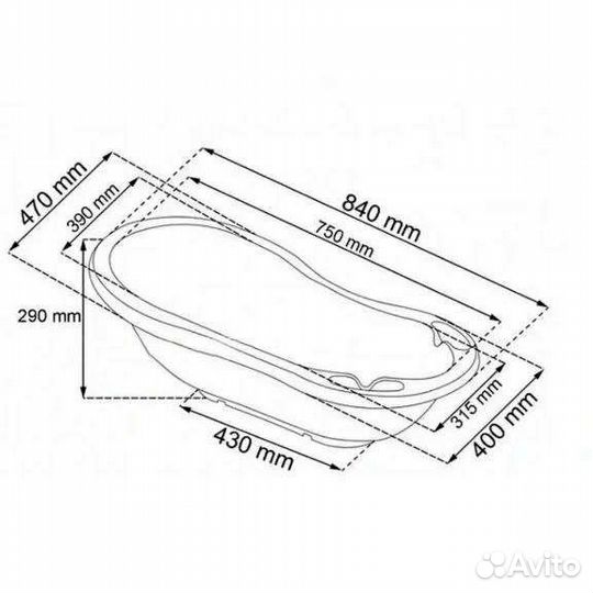 Ванночка для купания новая