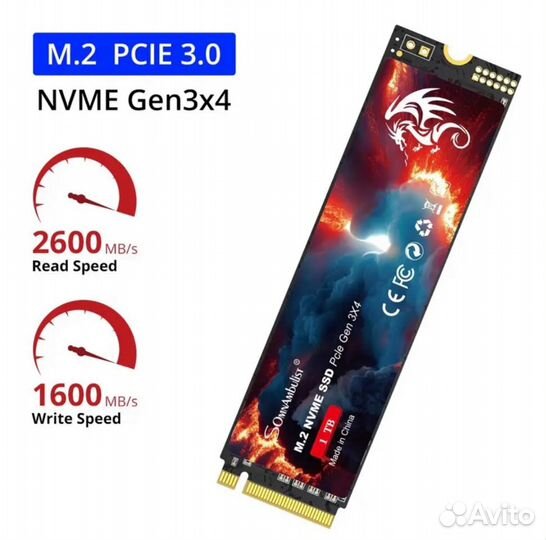 SSD M.2 nvme 128gb/256gb/512gb/1tb новые