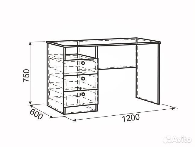 Письменный стол для школьника белый