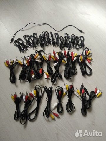 Переходник rca 3- jack 3,5:rca 3-rca 3,:jack -jack