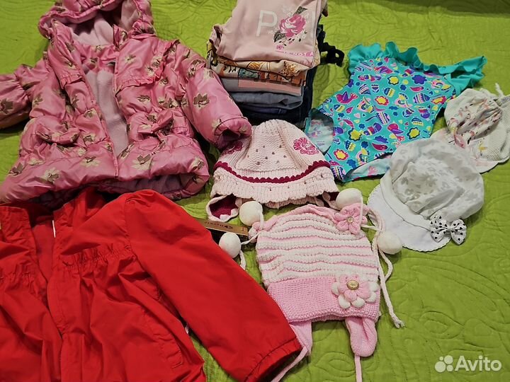Вещи для девочки пакетом 98