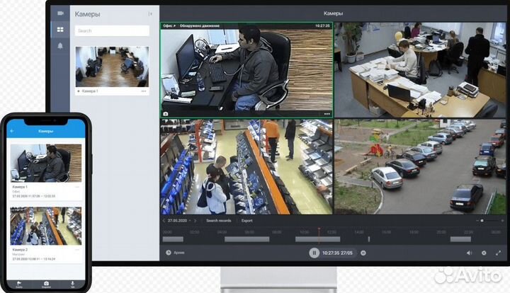 Комплект видеонаблюдения