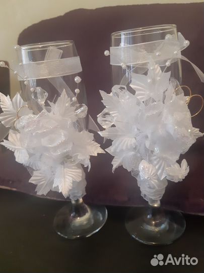 Фужер свадебный для молодоженов