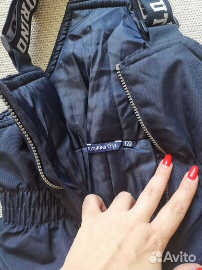 Зимний полукомбинезон для мальчика 122