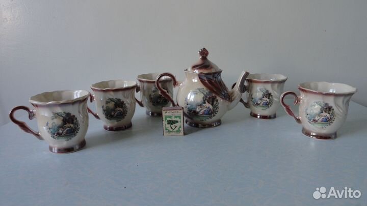 Чашки чайник заварник кружки набор