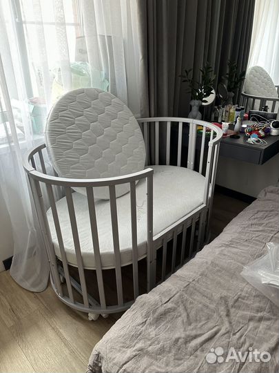 Детская кровать трансформер круглая/овальная