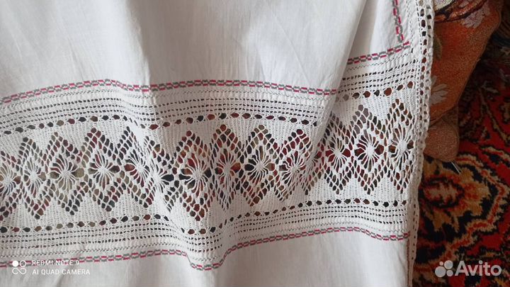 Старинная скатерть и подзор