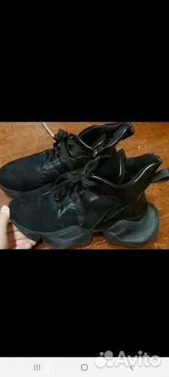 Лыжные ботинки: чёрные 35 размер