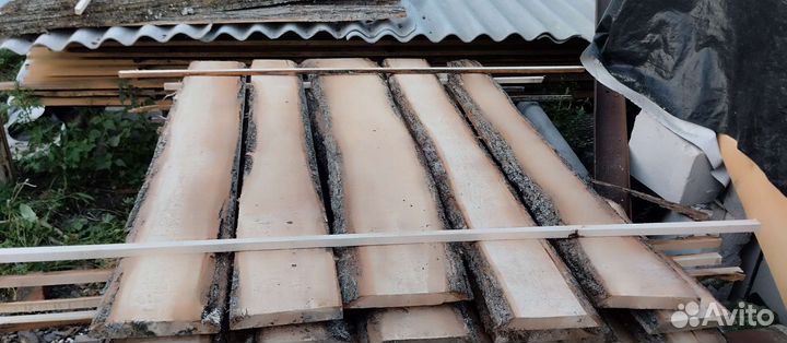 Липа. доска необрезная