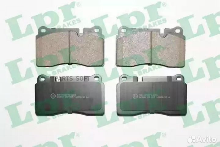 LPR 05P1505 Колодки тормозные дисковые