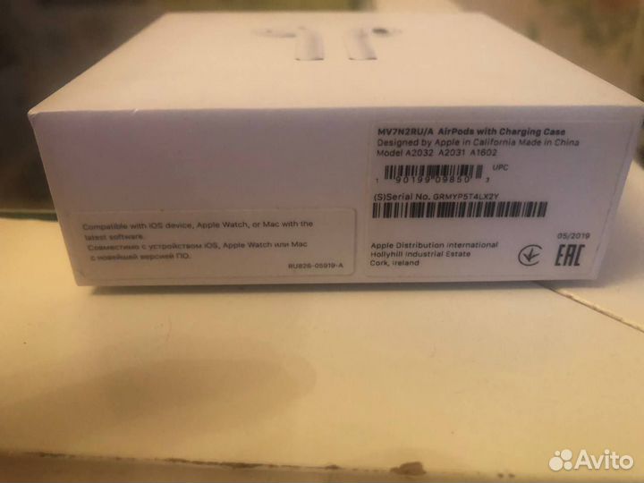 Наушники apple airpods 2