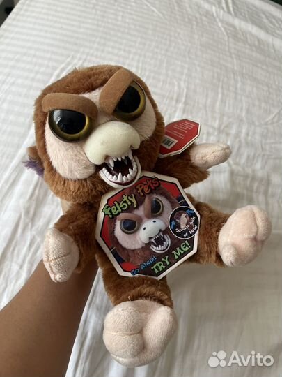 Игрушка обезьянка добрый-злой от Feisty Pets