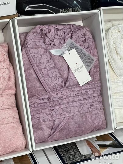 Халат махровый женский