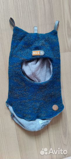 Шапка шлем Nels и флисовая манишка новая зимняя