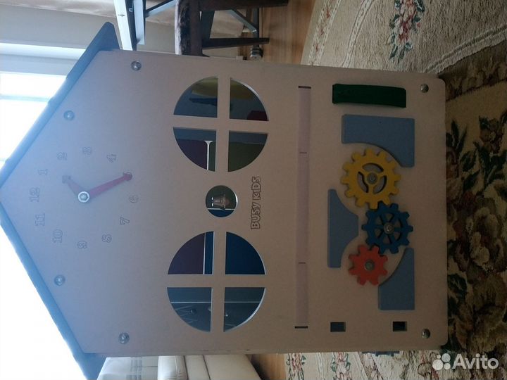 Домик детский развивающий игровой деревянный