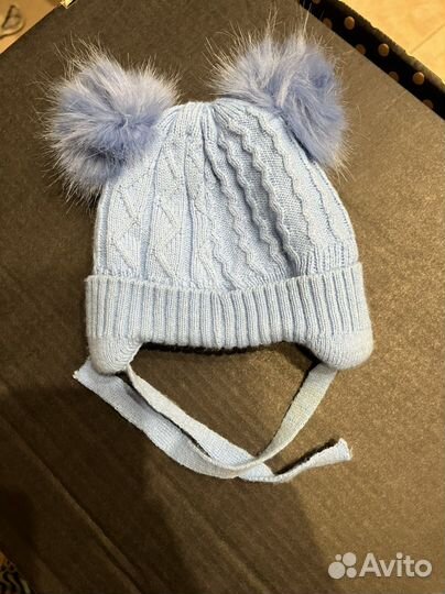 Шапка зимняя для новорожденных
