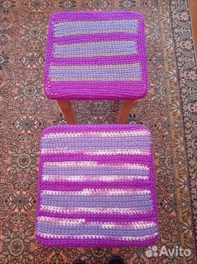 Чехлы на табуретки квадратные