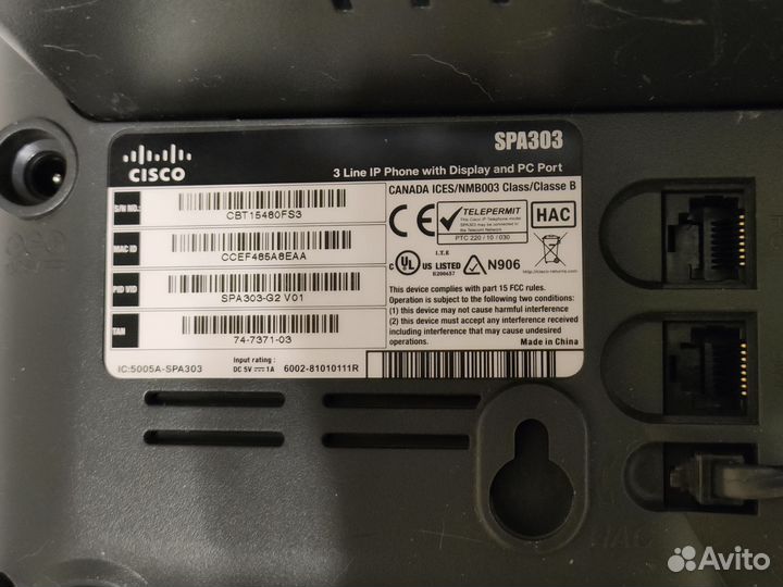 IP телефон Cisco SPA303