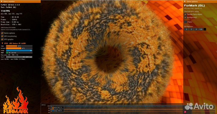 Видеокарта rx 6600m 8gb