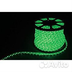 Дюралайт зелёный двухжильный