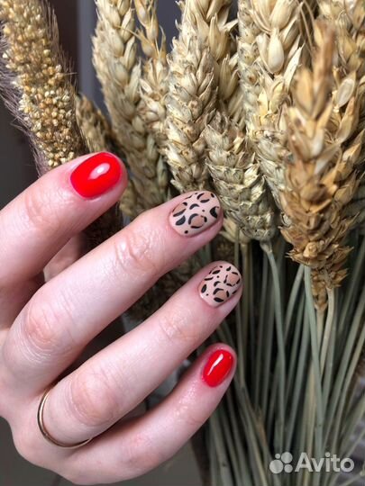 Маникюр, укрепление, гель лак