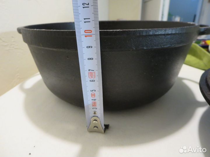 Кастрюля чугунная с крышкой, Ситон, 3л