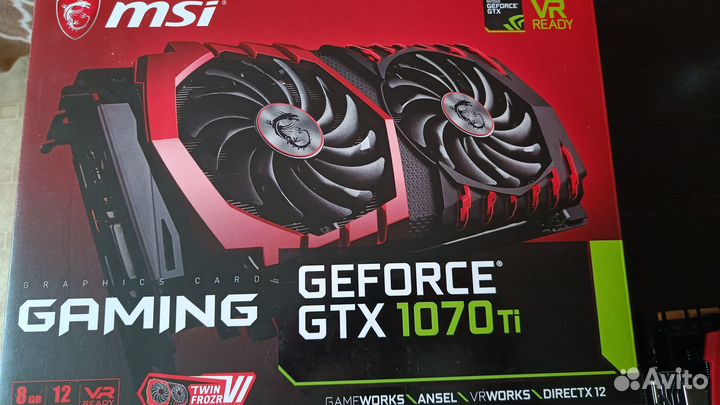 Видеокарта MSI GTX 1070Ti Gaming