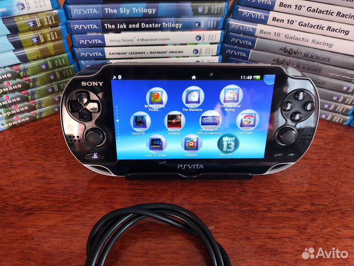 PS Vita Oled 4GB Wi-Fi Прошитая, Много Игр
