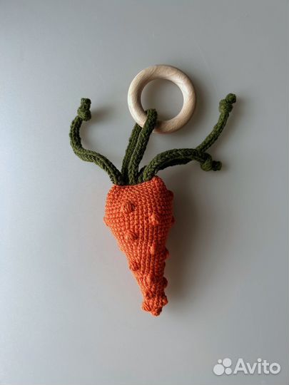 Погремушка грузунок вязаная в наличии и на заказ