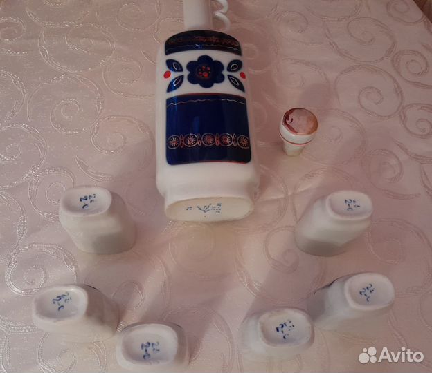 Коньячный набор фарфор, СССР