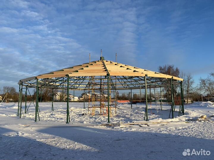 Конный манеж бочка 18.8м