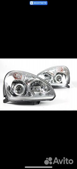 Фары Bi LED Приора ангельские глазки