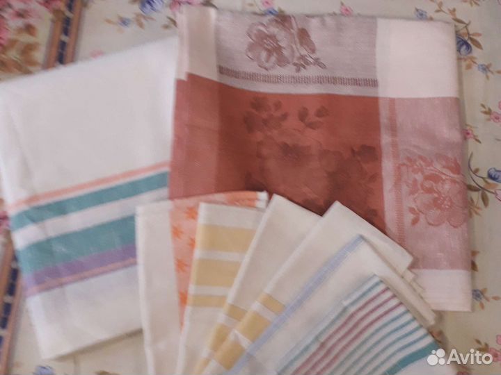 Скатерть льняная.простынь льняная,рушник