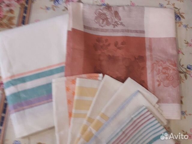 Скатерть льняная.простынь льняная,рушник