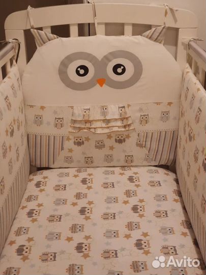 Бортики в детскую кроватку бу