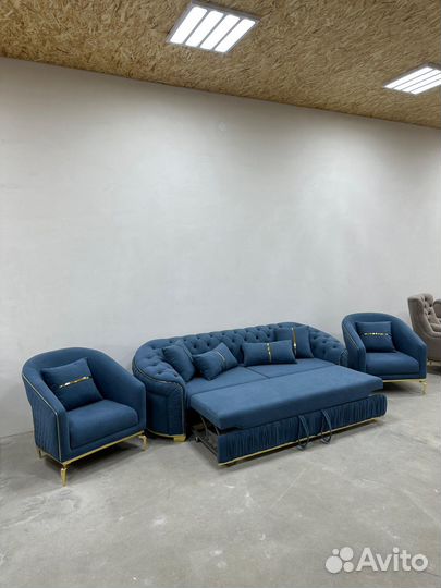 Диван и 2 кресла